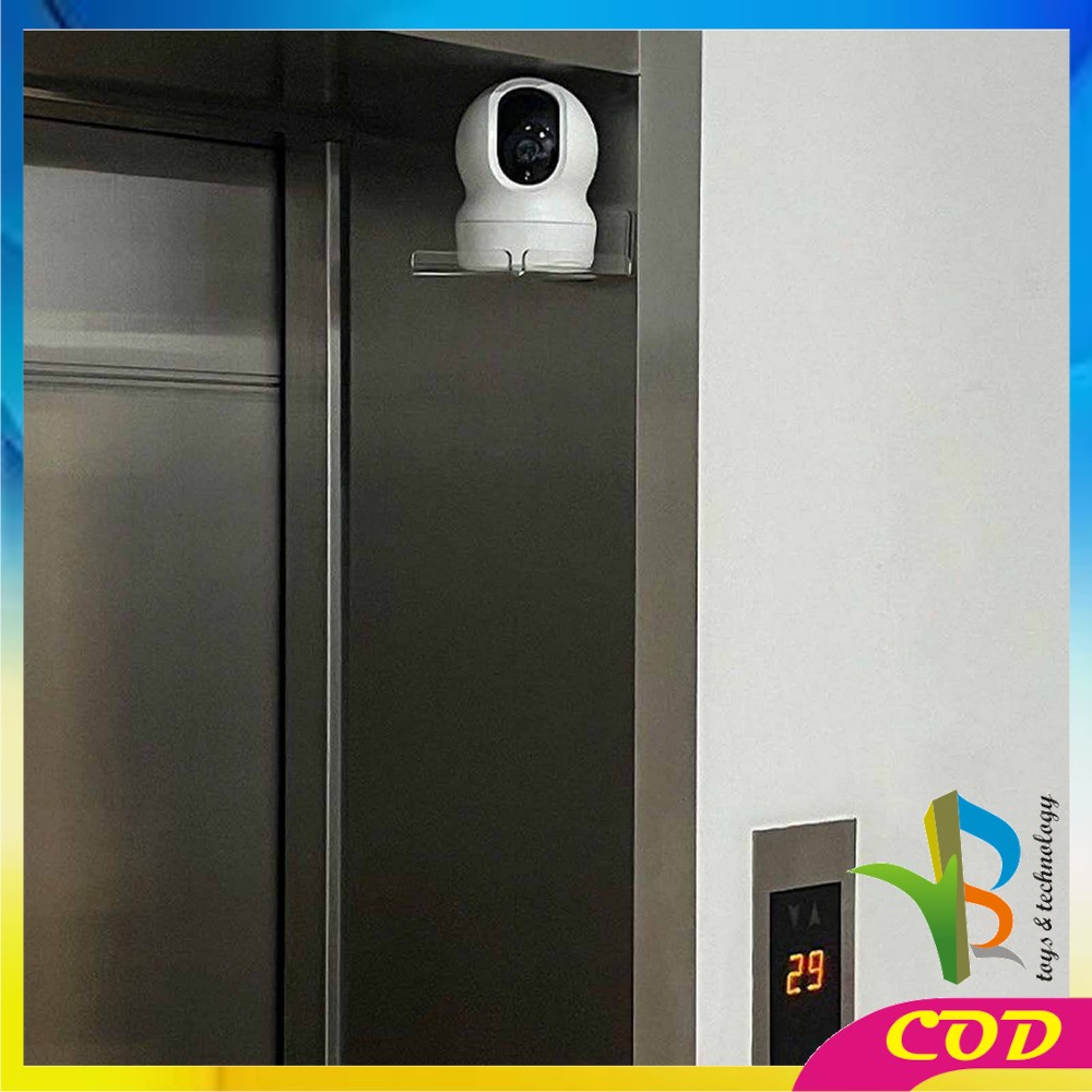 RB-K146 Rak Dinding Tempel Dudukan CCTV Serbaguna Bracket Holder Tatakan Transparan / Rak Mini Dinding Wall Mount Home Security Import