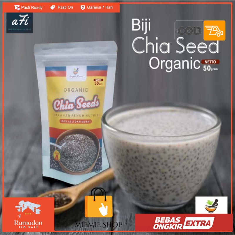 

TERLARIS! Jual CHIA SEEDS 250 GRAM ORIGINAL / Cia Seed / Cia Seeds - 50gram