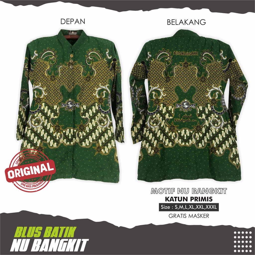 Batik NU Satu Abad Batik Satu Abad Blus NU Satu Abad Bangkit Tunik NU Satu Abad Bangkit Tunik Satu A