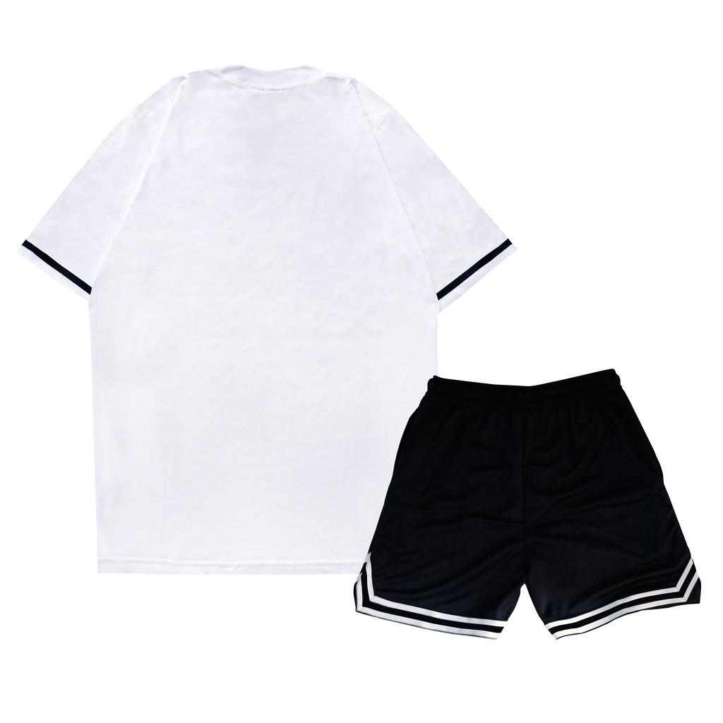 Homeland Timeless Treasury Product - Bundling Satu Set Kaos Celana Boardshort Baju Pendek Unisex