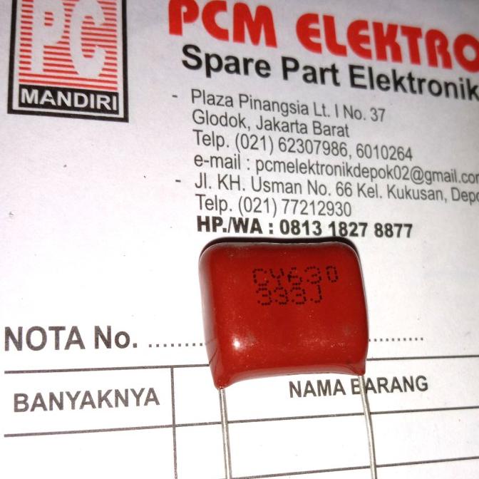 Milar 333J630V 333J 630V 333 J 630 V 33nF pcmelektrob9090 dijamin
