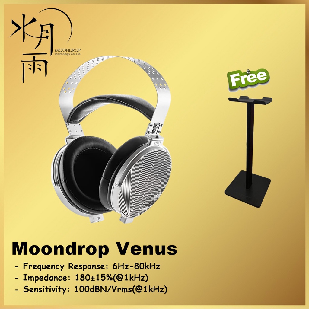 Moondrop Venus Flagship Full-Size 10mm Planar Headphone Headset