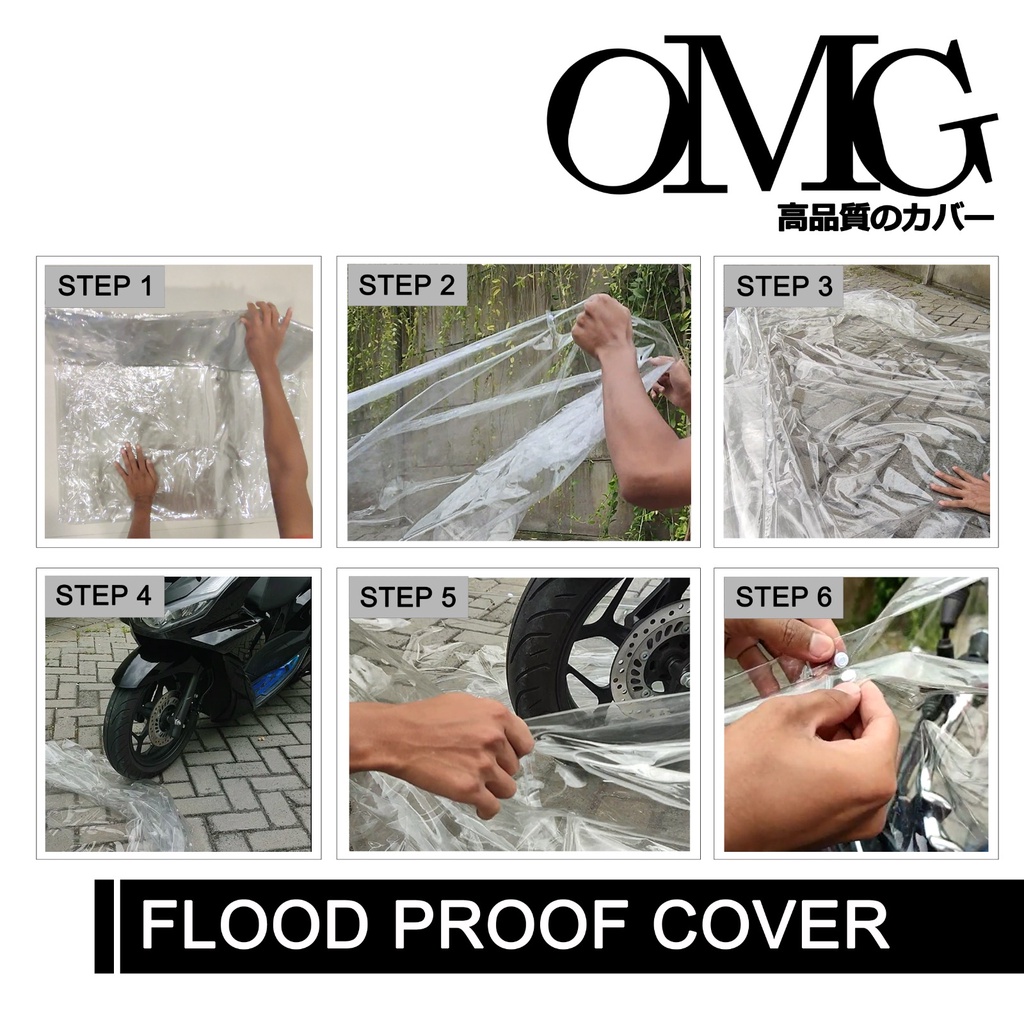 OMG flood proof cover motor anti banjir 100% waterproof anti air PROTECTOR PELINDUNG