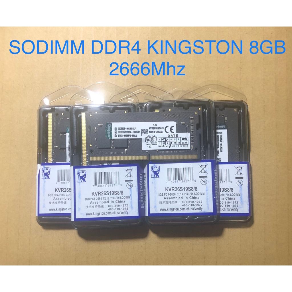 SODIMM DDR4 KINGSTON 8GB PC21300 LIFETIME WARANTY