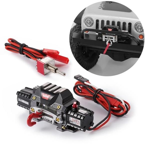 winch rc car metal double motor 1 10 1 8 axial rgt kit austart trx4 adventur lengkap dengan modul 3c