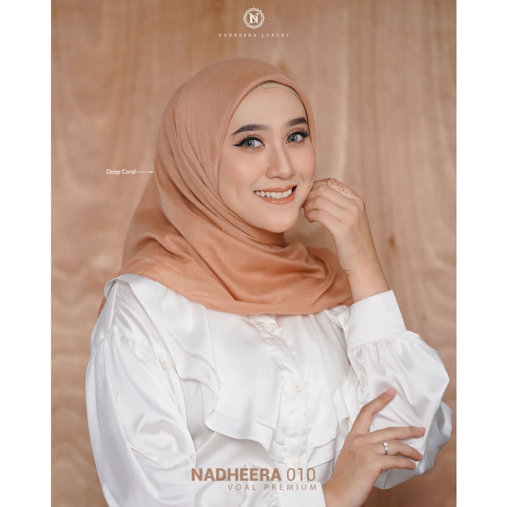 Scarf Nadheera 010 Nadheera Luxury Hijab segi empat polos