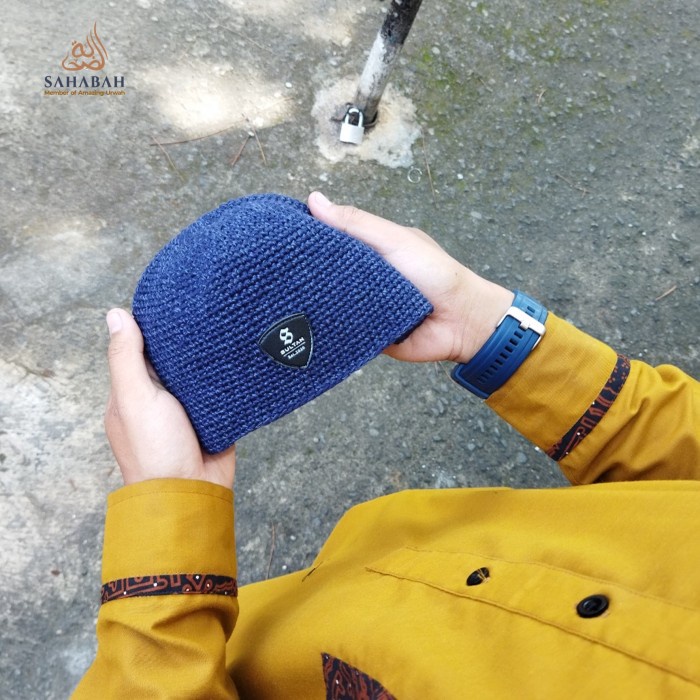 Peci Rajut Yaman Tebal/ Peci Rajut Tebal/ Peci Yaman Polos/Peci Sholat (J4C3) Kopiah Mesir Taiban Pr