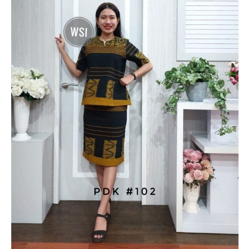 SETELAN BLOUSE SET ROK SPAN TENUN, BAJU KANTOR