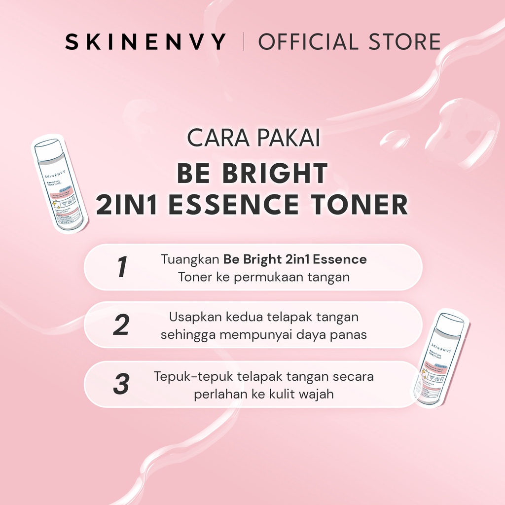 SKINENVY Bundling Be Bright 2in1 Essence Toner &amp; Be Bright Tone Up Cream