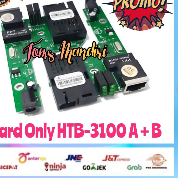 ➺ PCB Board Netlink HTB-3100 A+B Fiber Optic Media Converter ✮