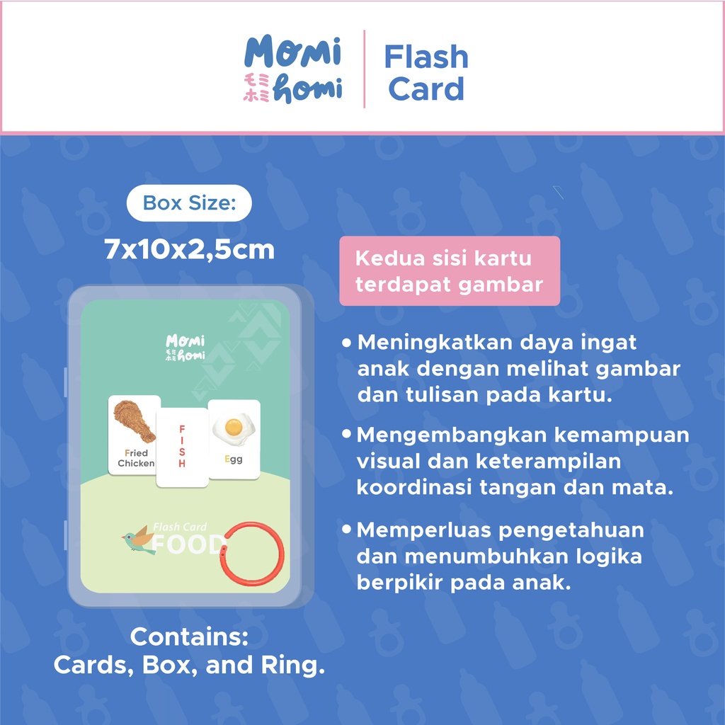 Momi Homi Flash Card / Kartu Belajar Anak
