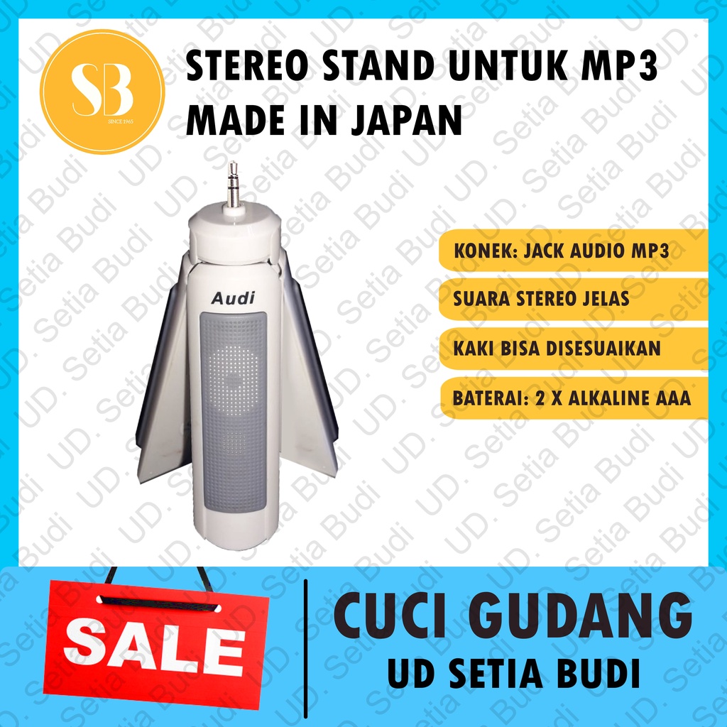 Stereo dan Stand MP3 Player Audi Made in Japan