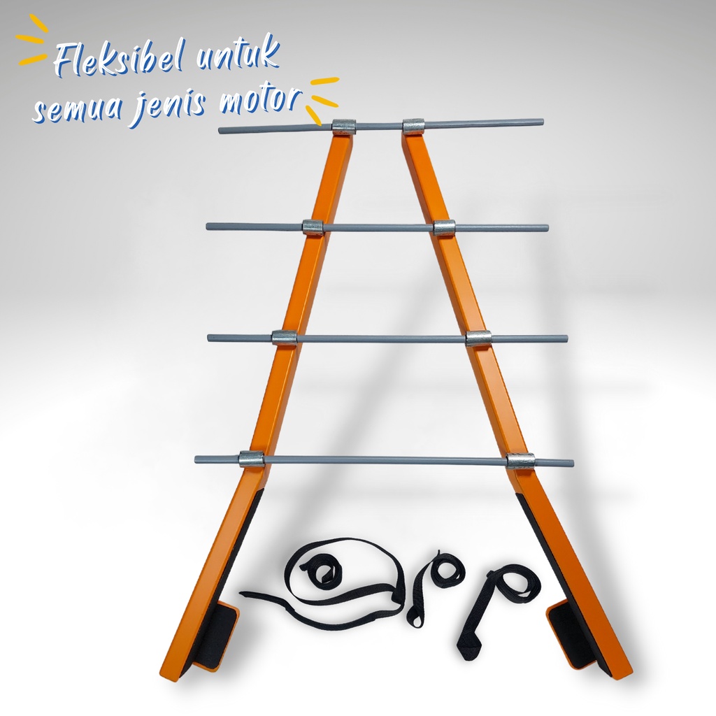 Gendongan Mudik - Besi Behel Belakang - Backrack - Besi Pegangan Motor - Backrest - Bracket Belakang - Sambungan Behel Belakang - Rak Antar Barang - Behel Universal