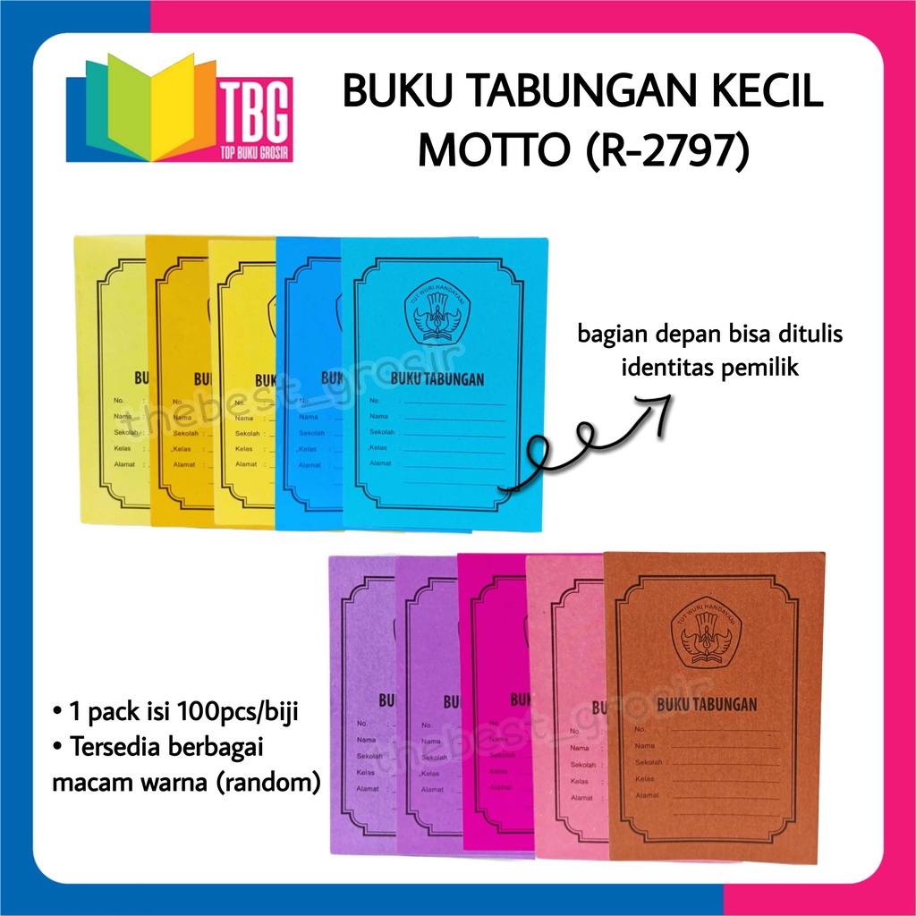 

1 PCS BUKU TABUNGAN KECIL / NOTEBOOK TABUNGAN KECIL