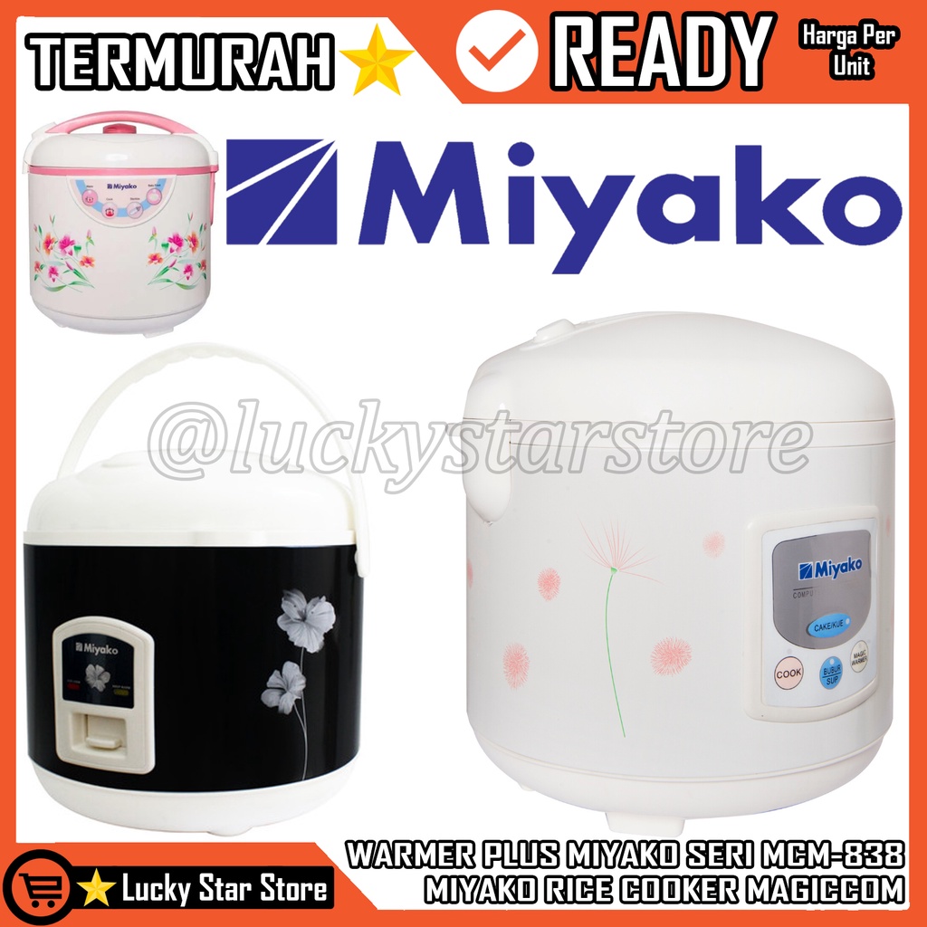 MAGIC WARMER PLUS MIYAKO SERIES MCM-838 MIYAKO RICE COOKER  MAGIC COM MAGICCOM MIYAKO MAGIC MCM-706 