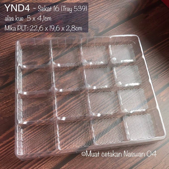 

⭐BISA COD⭐ 10pcs Mika Sekat Naswan/ YND Tray Nastar Taiwan/ Mooncake/Kue Lapis - YND4 SEKAT 16