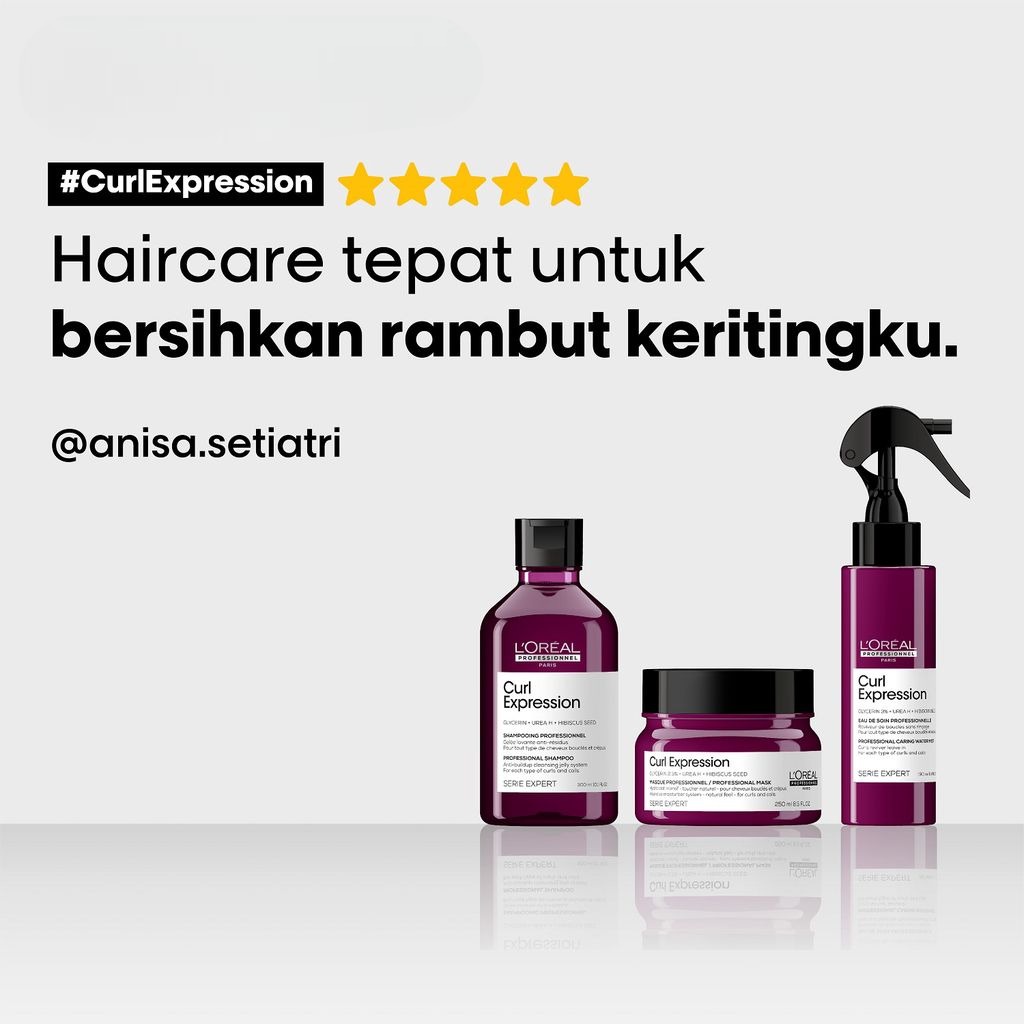 LOREAL Serie Expert Curl Expression Shampoo - Shampo Perawatan Pelembab Rambut Kusut Keriting Ikal 300 ml