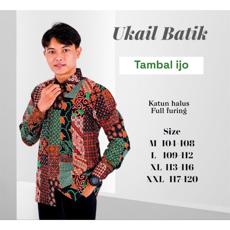 Kemeja Batik Pria Lengan Panjang Pendek Terbaru Lapis Furing Bahan Katun Halus Sragenan Solo