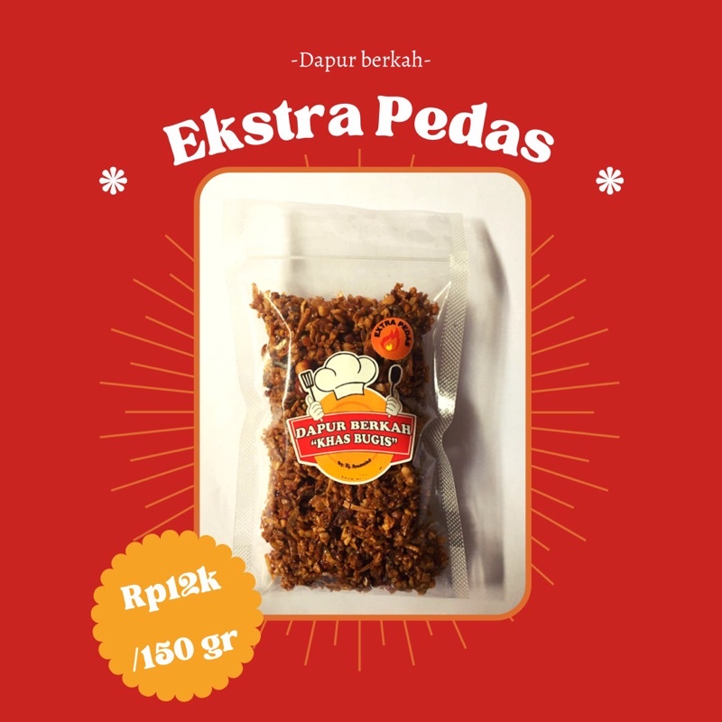 

Tempe kriuk pedas manis varian ekstra pedas