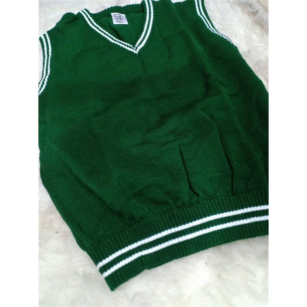 Rompi vest anak Hijau Green &amp; Dark Green size 2XL