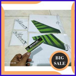 striping stiker tangki set ninja ss hijau zebra 2015 original Kawasaki 1M4R23 last stok
