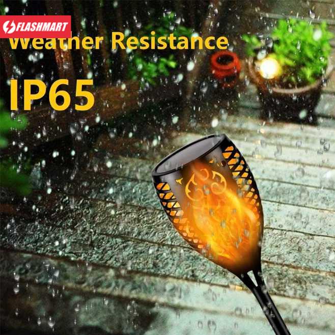 Flashmart Warmtaste Lampu Taman Hias Obor Flame Light Solar IP65 Warm White - YMJ010