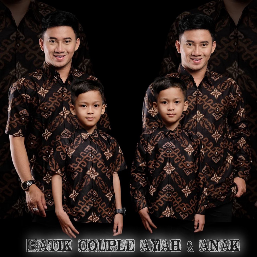 Batik Couple Ayah Dan Anak Laki Laki Modern/kemeja batik pria lengan panjang/Batik pria lengan panjang/Batik pria Lengan pendek/Kemeja Batik anak laki laki/Batik anak Lengan pendek