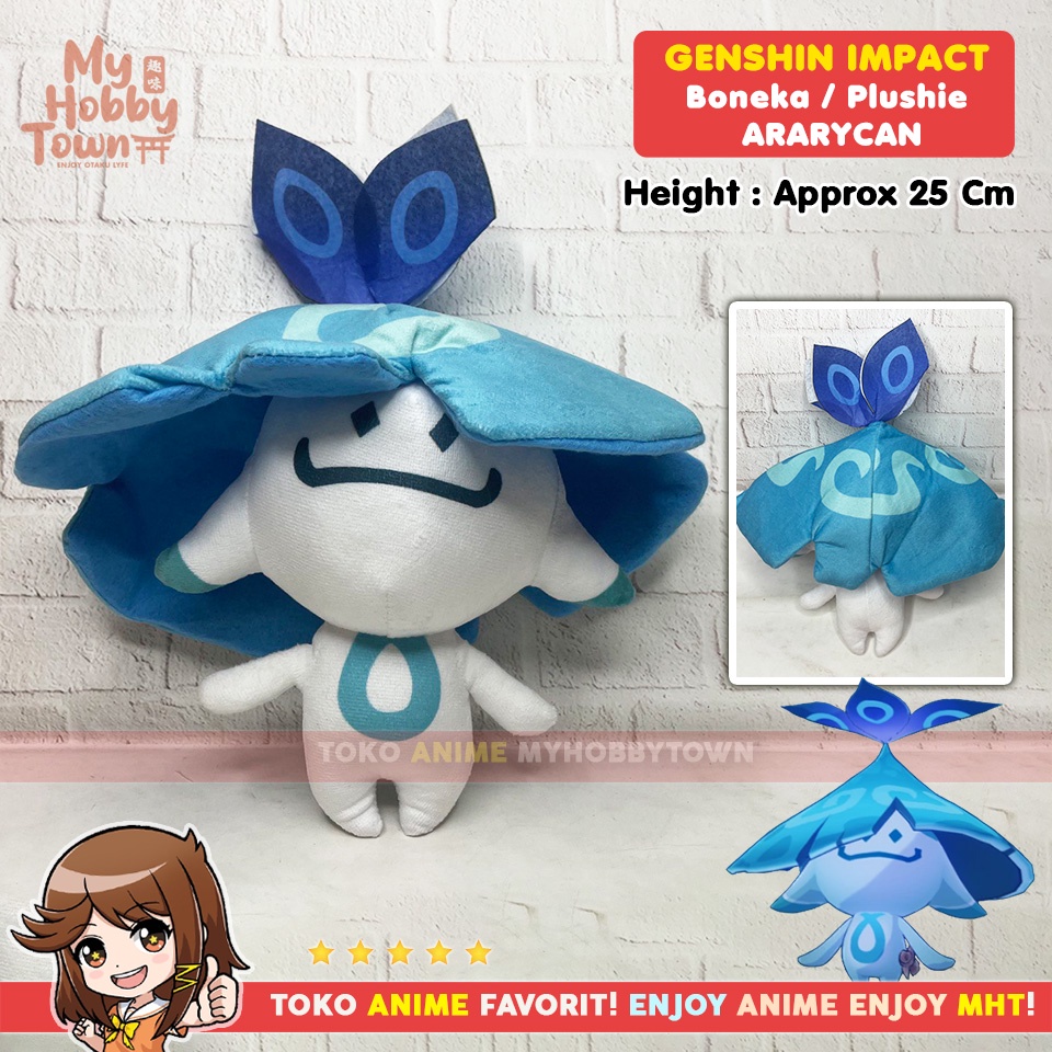 Boneka Anime Game Genshin Impact Karakter Aranara - Ararycan Plushie Doll