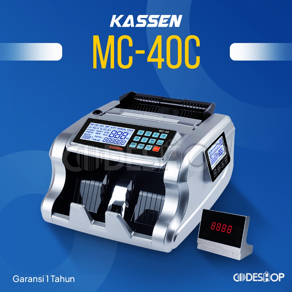 Money Counter Kassen MC-40C Mesin Penghitung Uang