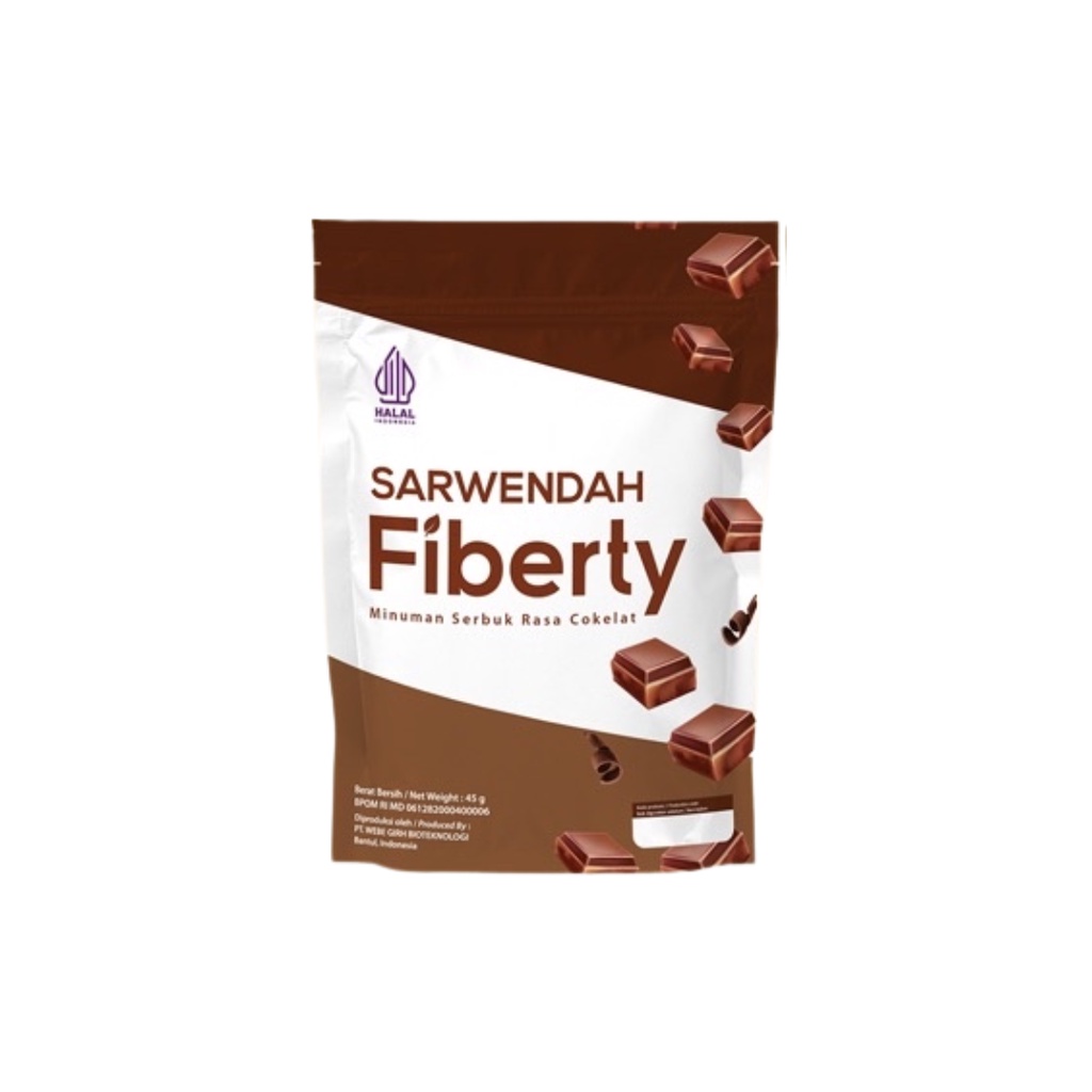 [ FREE GIFT ] Sarwendah Juice Cokelat Fiberty Detox Slim &amp; Healt 150gr - Fiber Minuman Serat BPOM