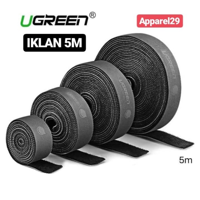 

Terlaris Ugreen Velcro Nylon Cable Organizer Tali Ugreen Cabel Pengikat Kabel