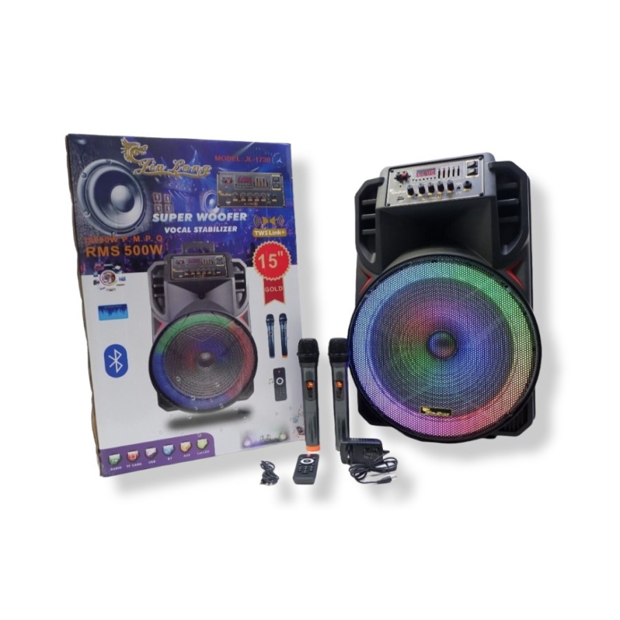 Speaker Koper JINLONG Bluetooth 15 Inch JL 1730 (BENZ)