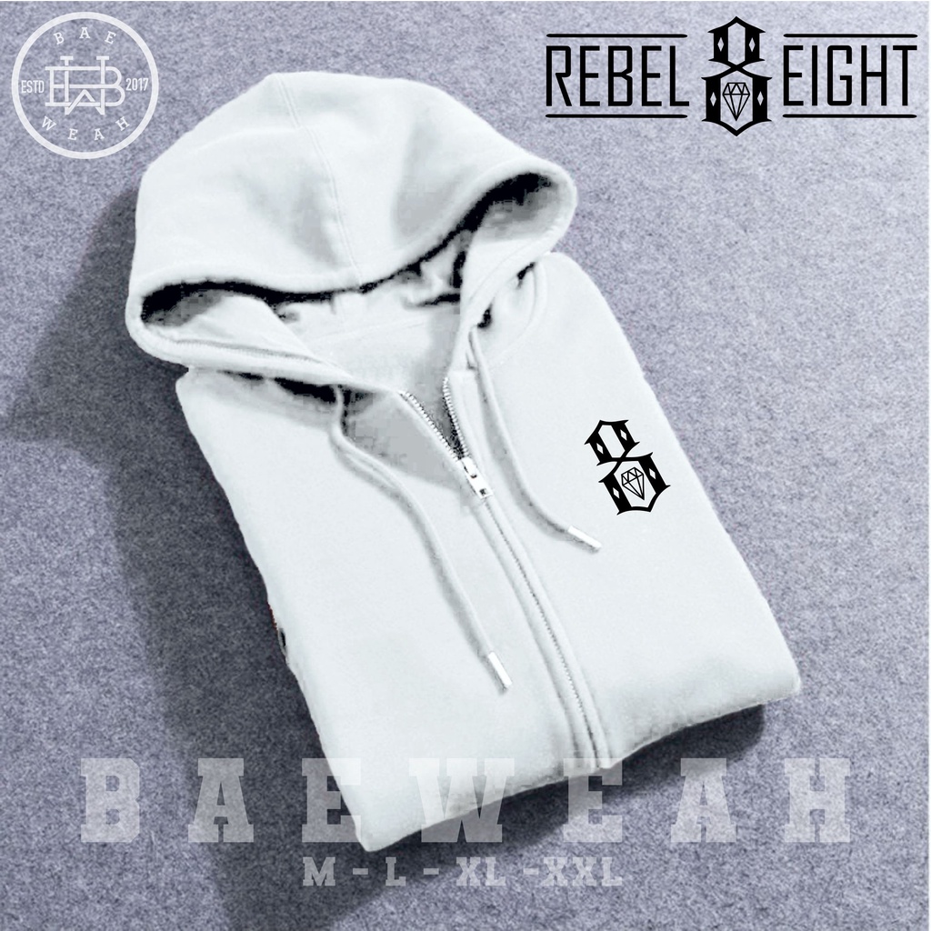 SWEATER REBEL EIGHT PRIA FASHION HOODIE PRIA SWEATER HOODIE Ziper