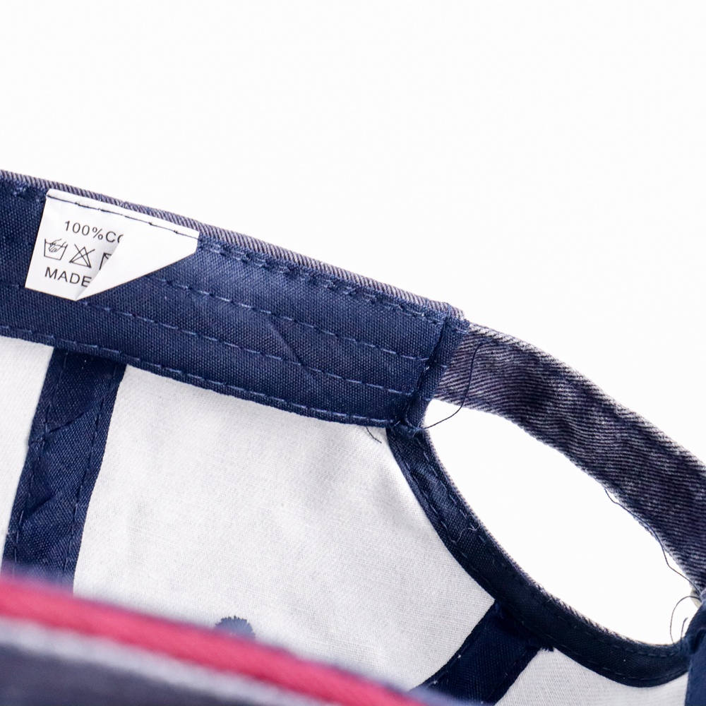 HATLANDER Topi Baseball Cap Hat 3D Embroidery - SBC56 - Navy Blue