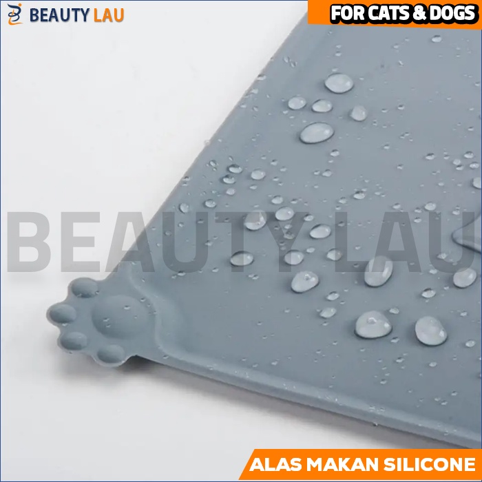 ALAS TATAKAN TEMPAT MAKAN KUCING ANJING SILIKON SILICONE ANTI SLIP WATERPROOF PET FOOD MAT DOG CAT FEEDING MAT