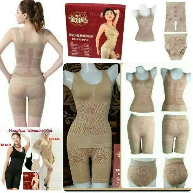 BOOMING MONALISA SLIMMING SUIT WITH INFRARED BAJU KORSET PELANGSING ORIGINAL 3 IN 1
