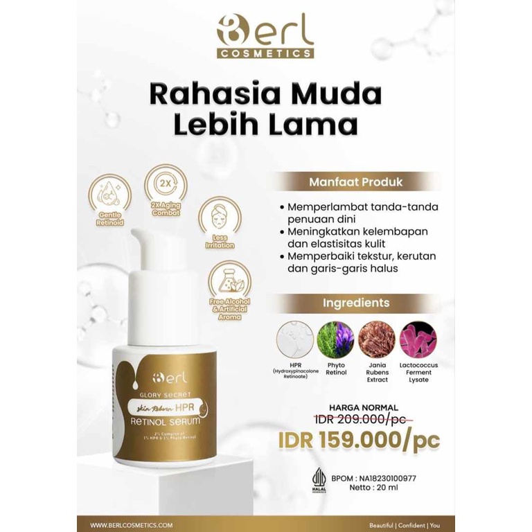 Retinol Serum Anti Aging Mengencangkan Kulit Memudarkan Garis Halus