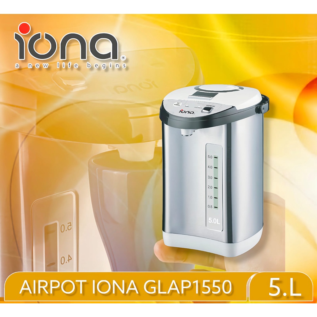 TERMOS LISTRIK IONA 1550 AIRPOT ELECTRIC STAINLESS 5.0LITER (BATAM)
