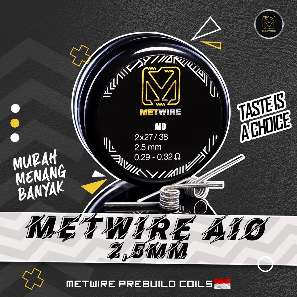 Coil Aio Boro Pulse Rba Metwire (isi 2) | METWIRE COIL