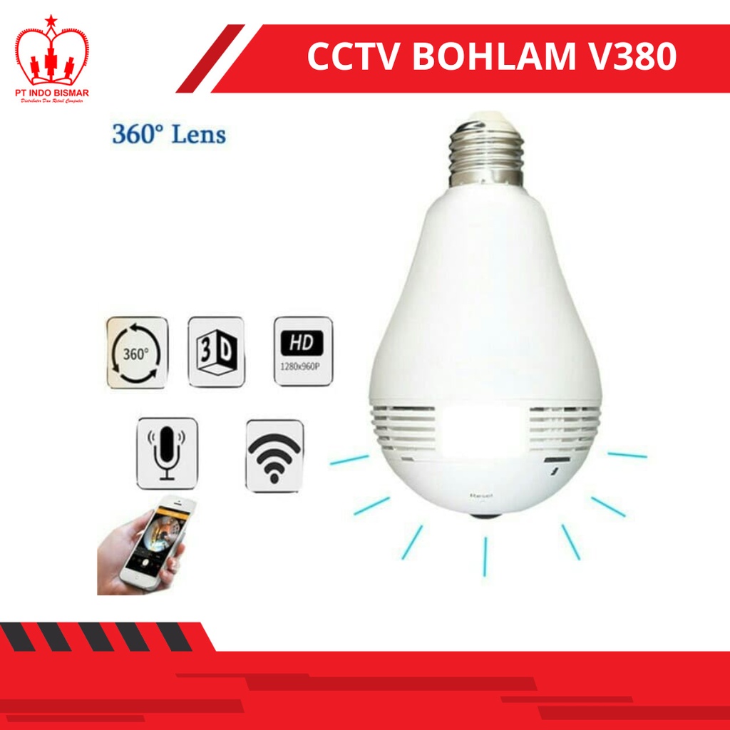 CCTV BOHLAM LAMPU CAMERA V380 WIFI