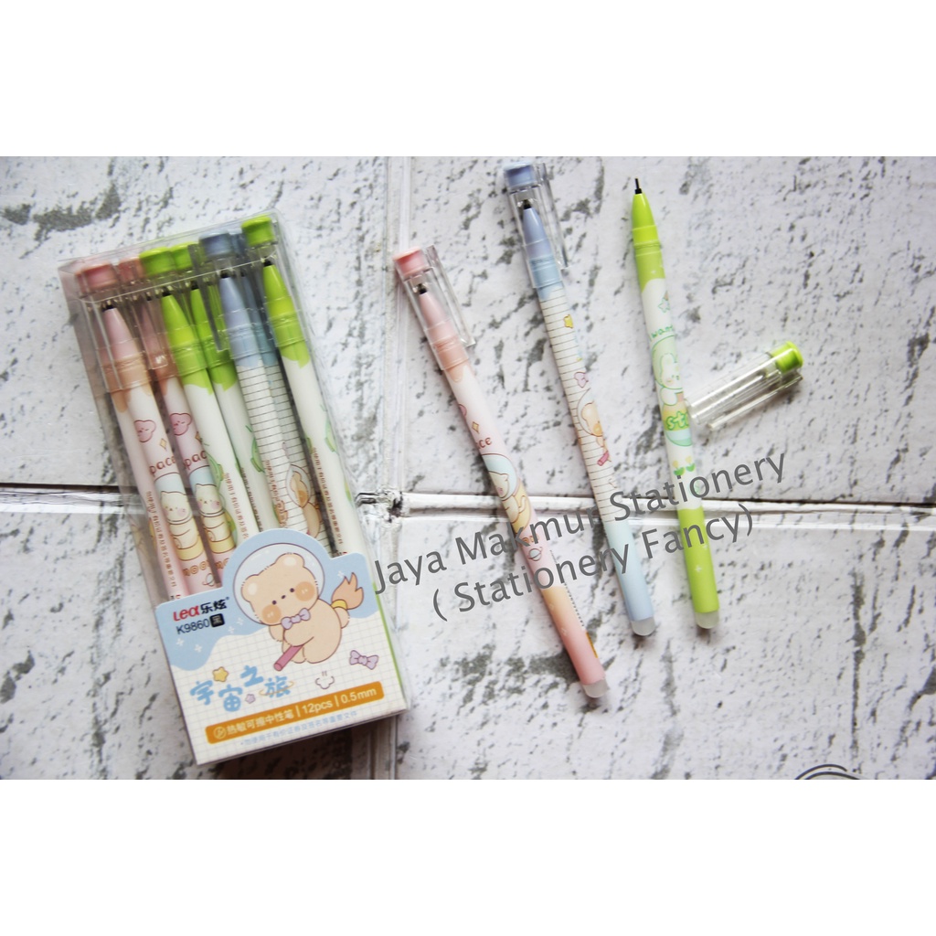 Pen gel Hapus Erasable Fancy (Tinta Dapat dihapus) Lusinan