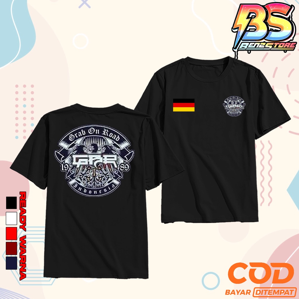 BenzStore Kaos TERBARU GRAB ON ROAD GBR - GBR11 - Baju GRAB ON ROAD GBR Terbaru bahan berkualitas pr