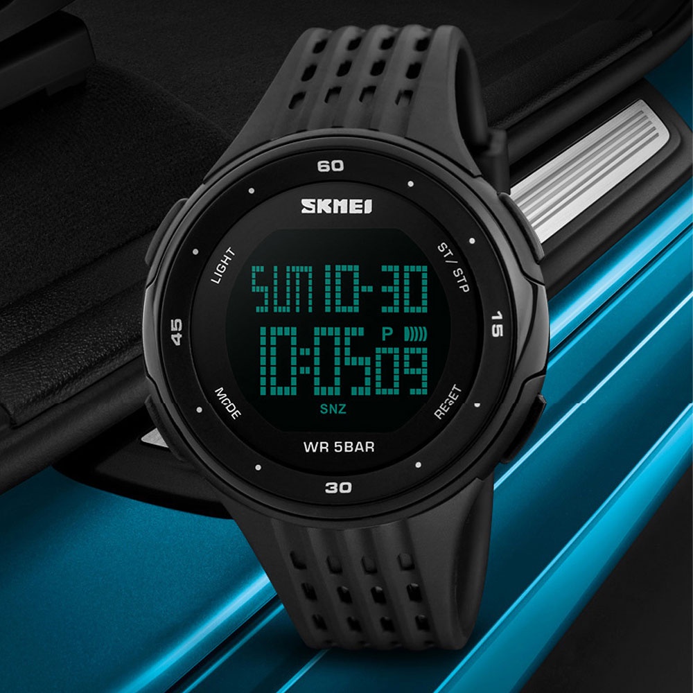 SKMEI Jam Tangan Digital Pria - DG1219 - EMWS6BBK Black