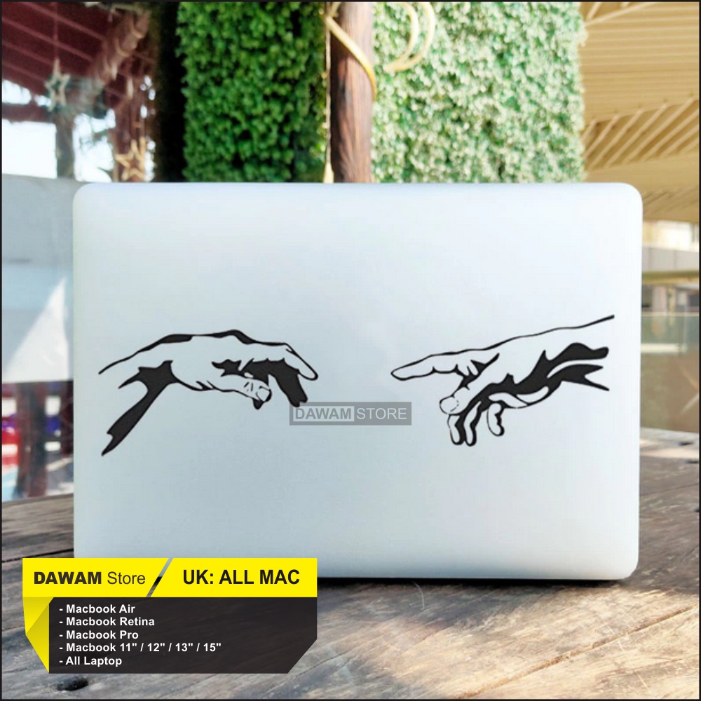 Stiker Macbook Decal Stiker Laptop untuk Asusu Lenovo Acer Hp Aesthetic Lucu Full Body Hand