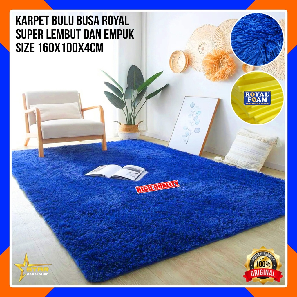 Karpet bulu empuk uk 160x100x4cm