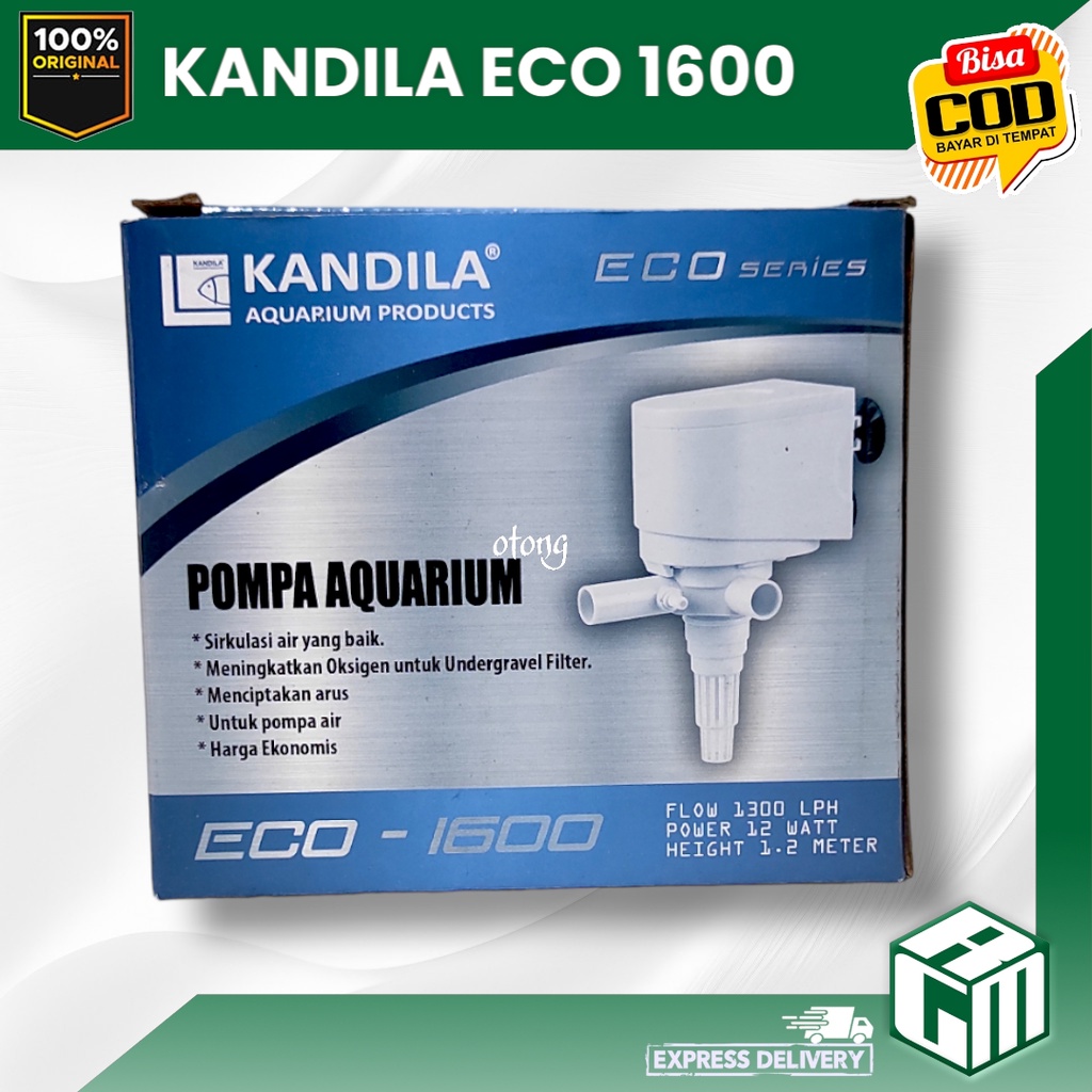 KANDILA ECO 1600 eco1600 LOW WATT MESIN POMPA CELUP POWER HEAD AQUARIUM