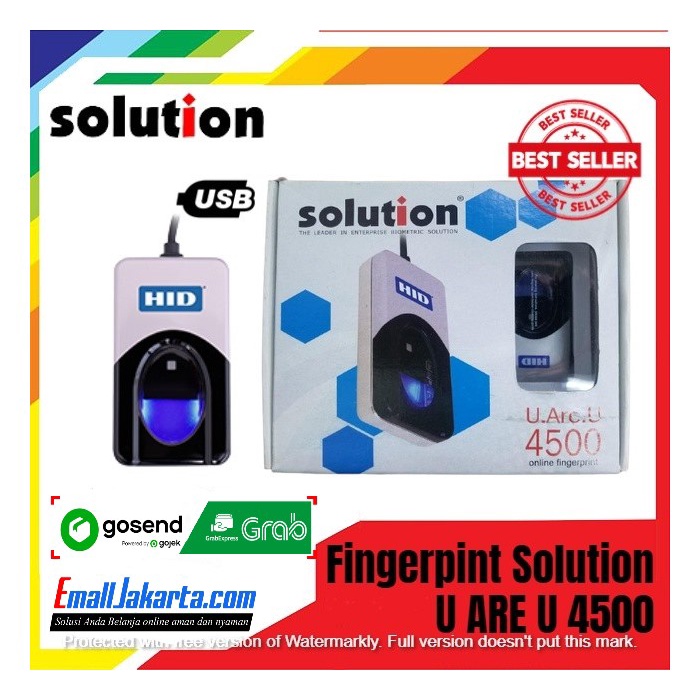 Digital Persona U Are U 4500 &amp; Solution HID Fingerprint Reader Sidik Jari Support BPJS