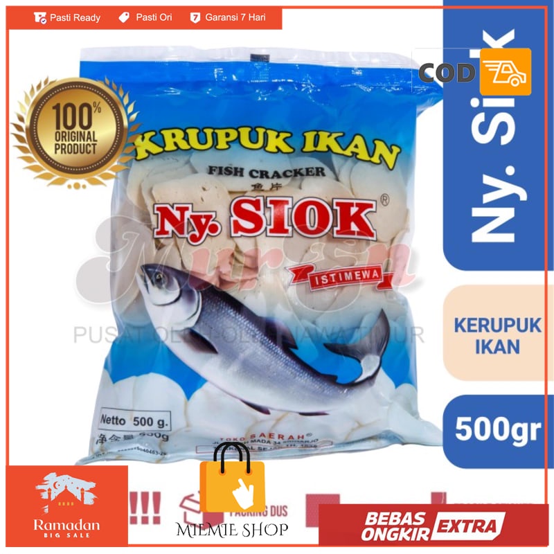 

Kerupuk / Krupuk Ikan Ny Siok 500 Gr Mur En