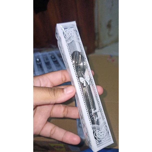 SOUVENIR SENDOK GARPU KEMAS MIKA ISI 50 / SOUVENIR PERNIKAHAN / SOUVENIR JOGJA / SOUVENIR HOTEL / SO
