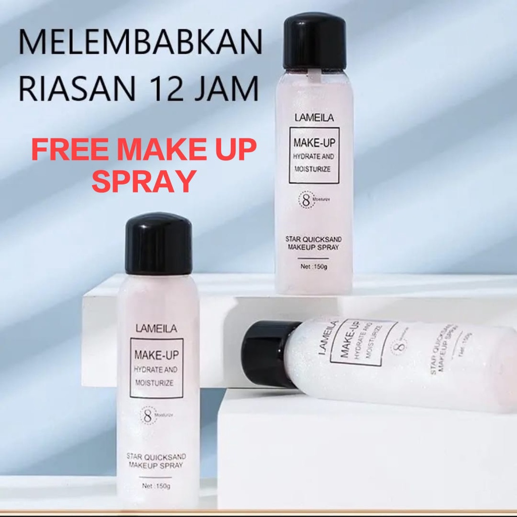 PAKET B MAKE UP SET KOSMETIK LENGKAP 17 ITEM (FREE MAKEUP SPRAY)